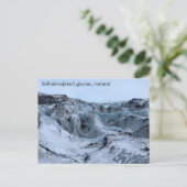 IJsland - Sólheimajökull glacier (A) Briefkaart (Staand voorkant)