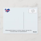 IJsland - Sólheimajökull glacier (A) Briefkaart (Achterkant)