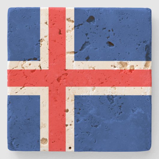 IJsland Stenen Onderzetter (Voorkant)