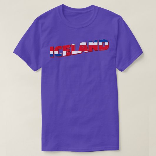 IJsland  stijl retro souvenir 2 T-shirt (Design voorkant)