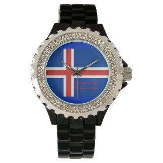 IJsland tijd is tijd voor thuis Horloge