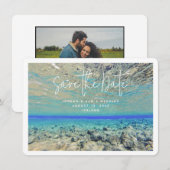 IJsland Trouwfoto Save the Date Kaart (Voorkant / Achterkant)