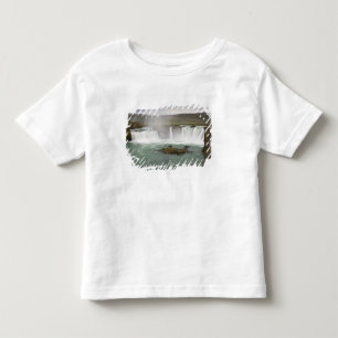 IJsland. Uitzicht op de Godafoss-waterval aan de Kinder Shirts