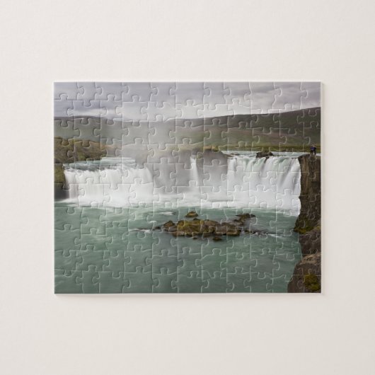 IJsland. Uitzicht op de Godafoss-waterval aan de Legpuzzel (Horizontaal)
