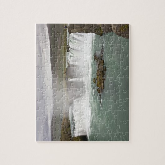 IJsland. Uitzicht van Godafoss-Herfsten op de Legpuzzel (Verticaal)