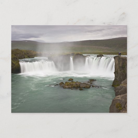 IJsland. Uitzicht van Godafoss-Herfsten over de Briefkaart (Voorkant)