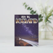 IJsland vecht poster Briefkaart (Staand voorkant)