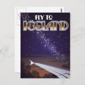 IJsland vecht poster Briefkaart (Voorkant / Achterkant)