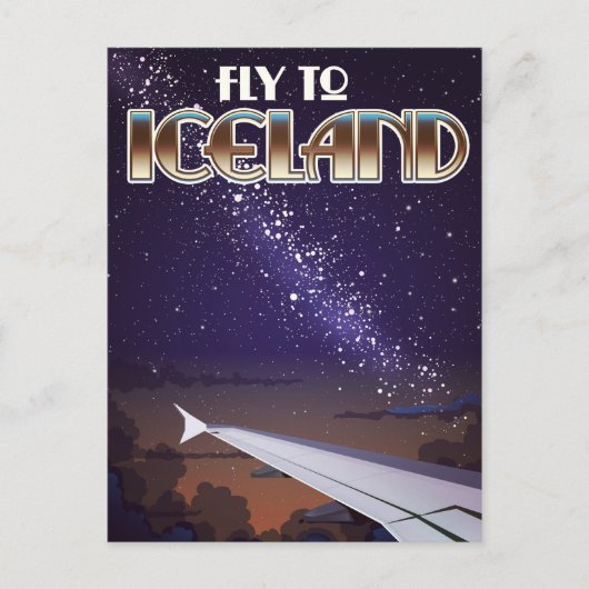 IJsland vechtposter Briefkaart (Voorkant)