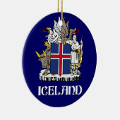 IJSLAND - verzegeling/embleem/blazon/wapen/symbool Keramisch Ornament (Rechts)