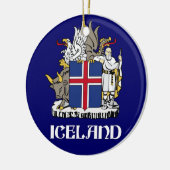 IJSLAND - verzegeling/embleem/blazon/wapen/symbool Keramisch Ornament (Links)