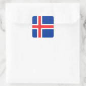 IJsland Vierkante Sticker (Tas)