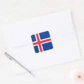 IJsland Vierkante Sticker (Envelop)
