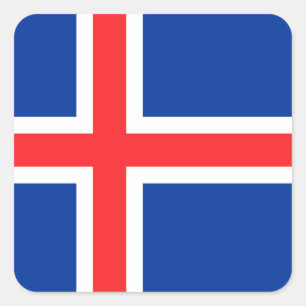 IJsland Vierkante Sticker