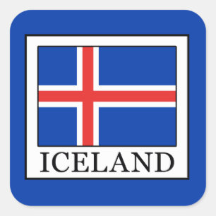 IJsland Vierkante Sticker