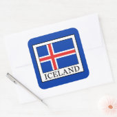 IJsland Vierkante Sticker (Envelop)