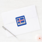 IJsland Vierkante Sticker (Envelop)