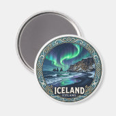 IJsland Vik Magneet (Voorkant / Achterkant)