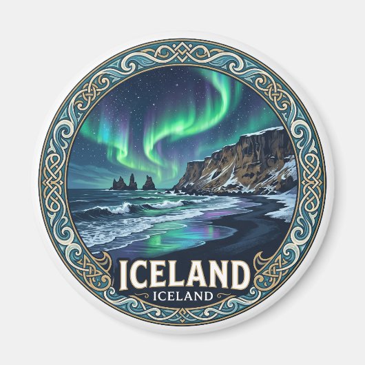 IJsland Vik Magneet (Voorkant)