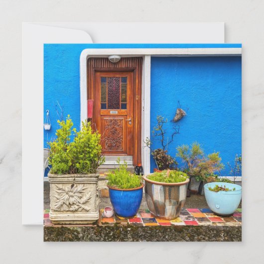 IJsland Viking Door Feestdagenkaart (Voorkant)