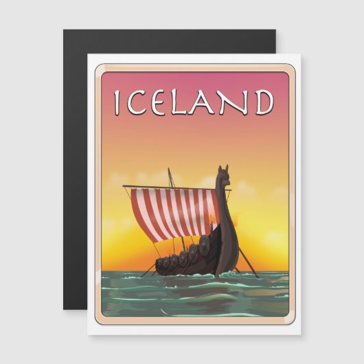IJsland Viking Reisposter (Voorkant / Achterkant)