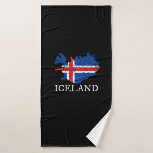 IJsland Vlag Badhanddoek