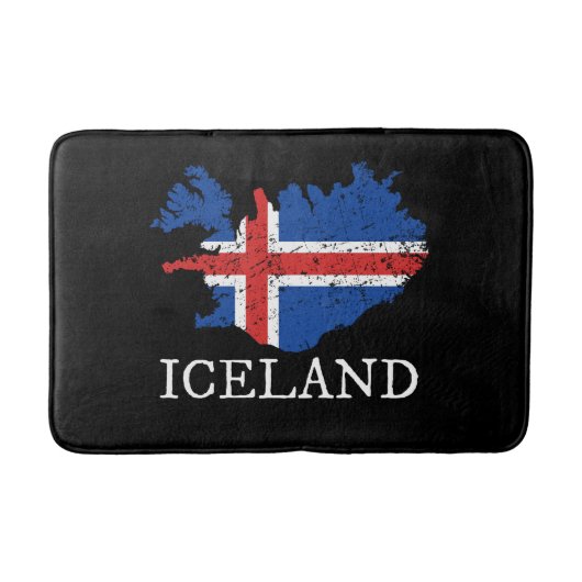 IJsland Vlag Badmat (Voorkant)