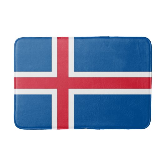 IJsland Vlag Badmat (Voorkant)