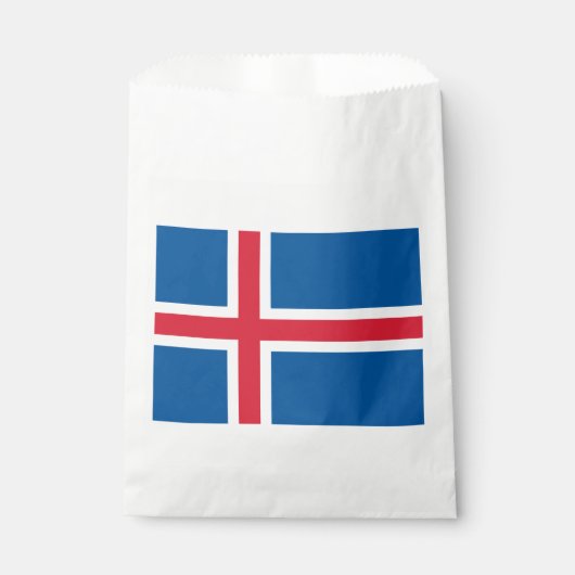 IJsland Vlag Bedankzakje (Voorkant)
