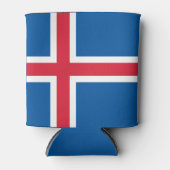IJsland Vlag Blikjeskoeler (Voorkant)