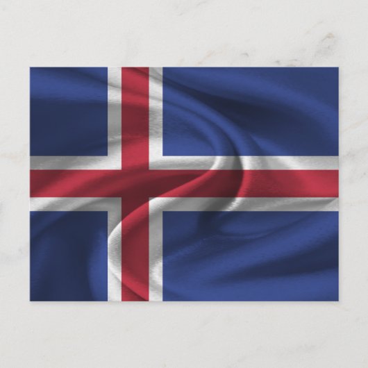 IJsland Vlag Briefkaart (Voorkant)