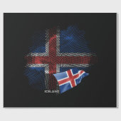 IJsland vlag Cadeaupapier (Vlak)