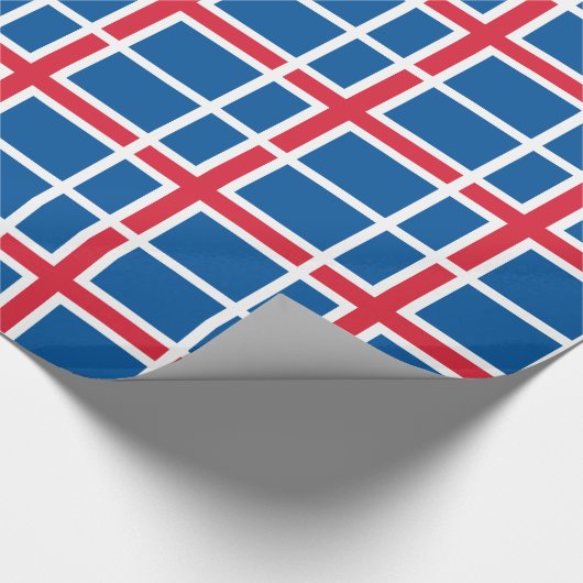 IJsland Vlag Cadeaupapier (Hoek)