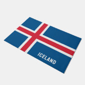 IJsland Vlag Deurmat (Schuin)