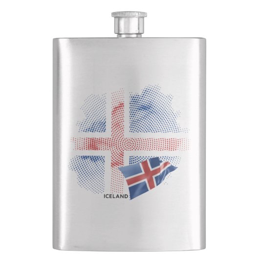 IJsland vlag Flacon (Voorkant)