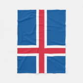 IJsland Vlag Fleece Deken (Voorkant)