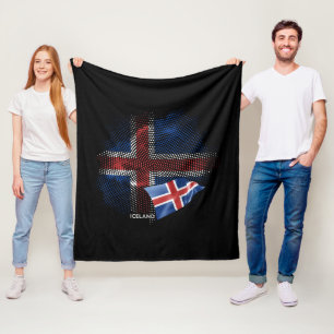 IJsland vlag Fleece Deken
