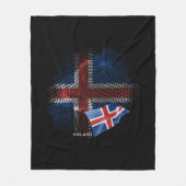 IJsland vlag Fleece Deken (Voorkant)