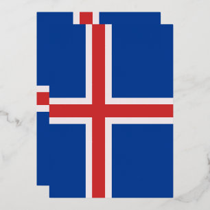 IJsland vlag Folie Uitnodiging