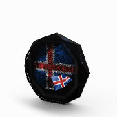 IJsland vlag Fotoblokken (Rechts)