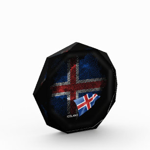 IJsland vlag Fotoblokken