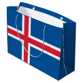 IJsland Vlag Groot Cadeauzakje (Achterkant Gekanteld)