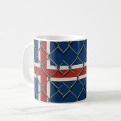 IJsland Vlag Hek  Koffiemok (Voorkant links)