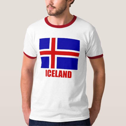 ijsland_vlag_ijsland10x10 t-shirt (Voorkant)