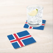 IJsland Vlag Kartonnen Onderzetters (Insitu)