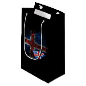 IJsland vlag Klein Cadeauzakje (Voorkant Gekanteld)