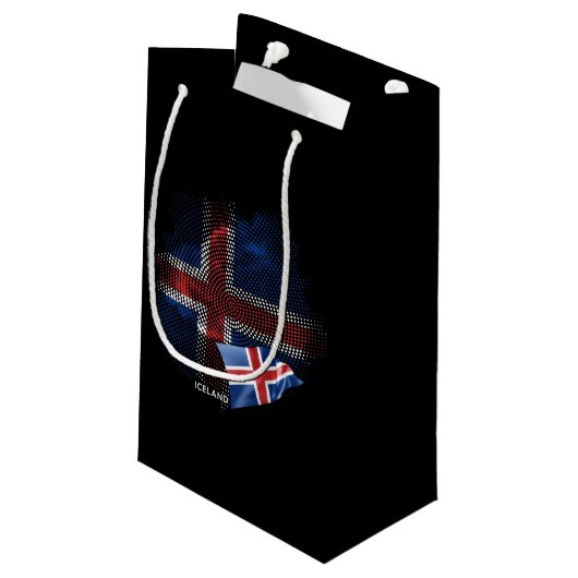IJsland vlag Klein Cadeauzakje (Achterkant Gekanteld)