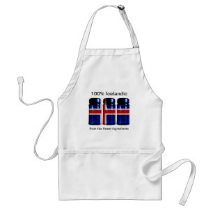 IJsland Vlag Kruidenpotten Schort