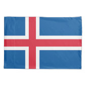 IJsland Vlag Kussensloop (Achterkant)