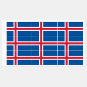 IJsland Vlag Labels (Vel)
